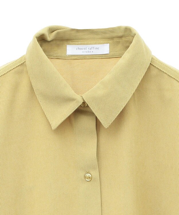 Green Parks ソフトコーデュロイシャツ Yellow