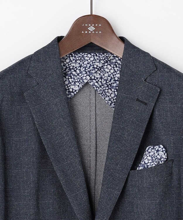 JOSEPH ABBOUD 【キングサイズ・通気性/清涼/軽量/ストレッチ】クールピケストレッチジャケット ネイビー系3