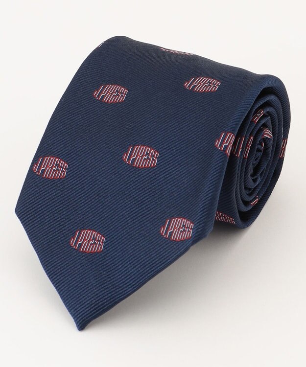 J.PRESS MEN 【J.PRESS ORIGINALS】LOGO TIE / JAPAN MADE ネイビー系