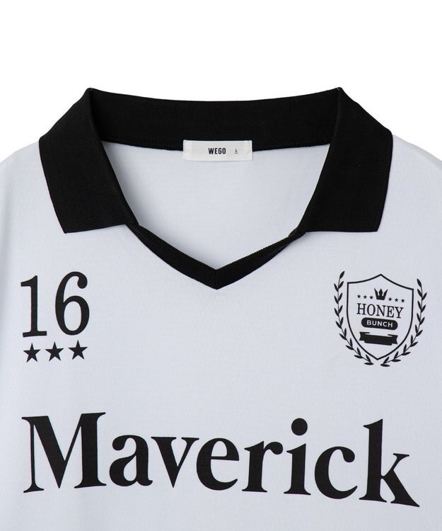 WEGO ドロストゲームロゴT（LS） ホワイト