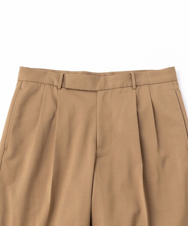 UNFILO MENS ウールライク ワイドパンツ ブラウン