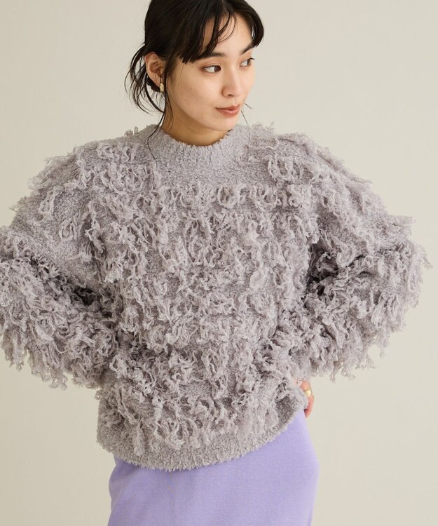 CRAFT STANDARD BOUTIQUE ループ編みニットプルオーバー Gray