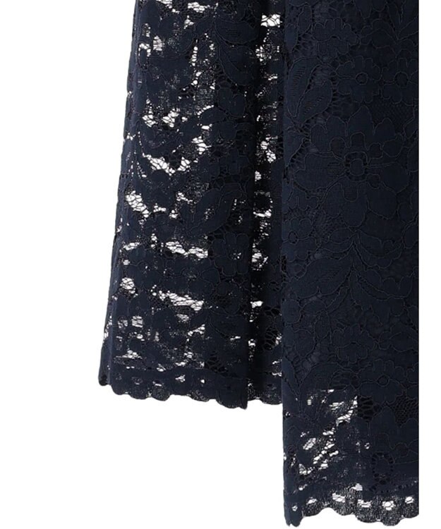 Green Parks ｅｆ－ｄｅ　レースクルーネックブラウス Dark Navy