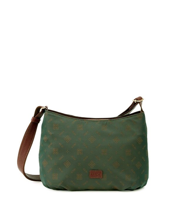 IBIZA モノグラムナイロン　ショルダーバッグ ダークグリーン