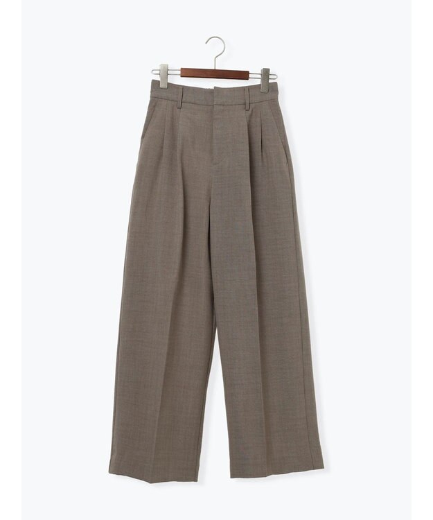 Te chichi 2タックワイドパンツ【AOYAMA FASHION ASSOCIATION × Te chichi】 モカ