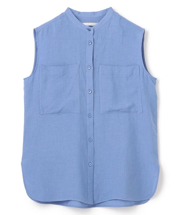 BEIGE， BASILE / バンドカラーシャツ Sax