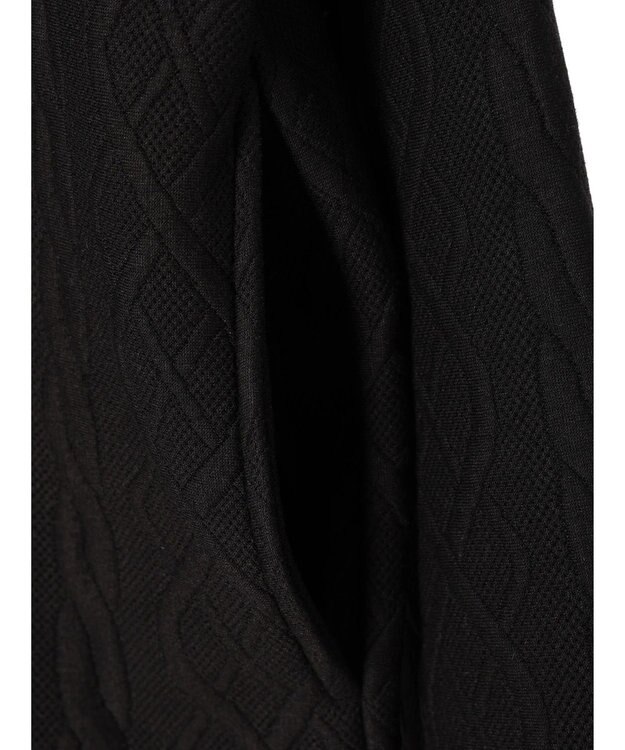 CRAFT STANDARD BOUTIQUE ケーブル柄カットカーディガン1 Black