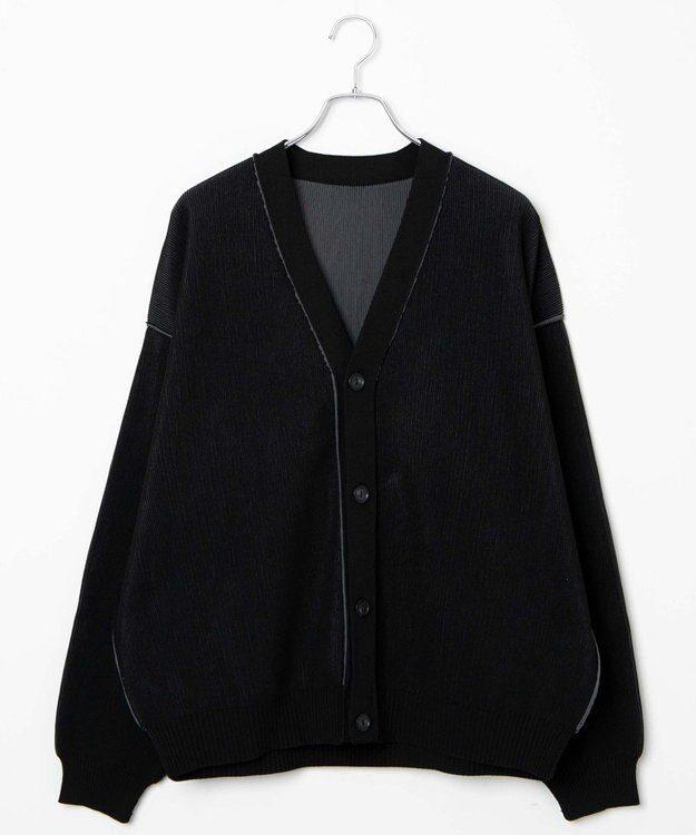 WEGO クリアライトリバーシブルカーディガン ブラック