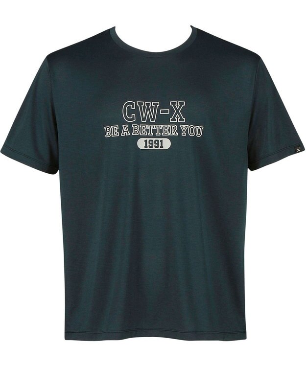 CW-X 【UNISEX】 CW-X トップス 3分袖 カジュアルＴシャツ 少しゆったりとした着用感 吸汗速乾 半袖 ユニセックス DLR105 /ワコール ダークブラウン