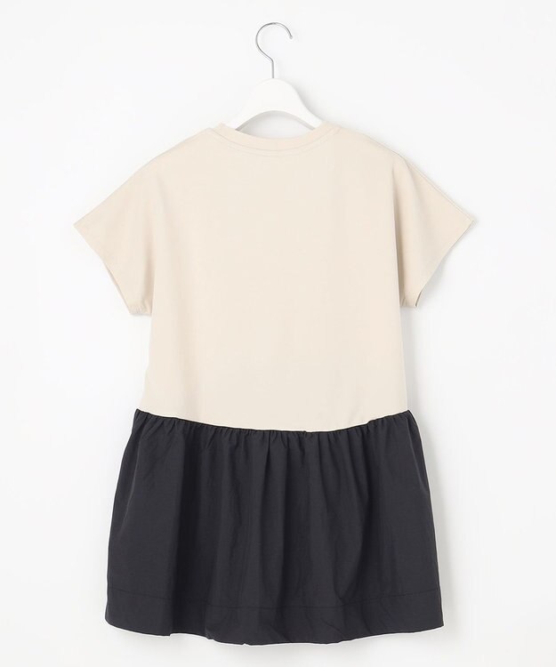 UNFILO L 【GLOW 6月号掲載/接触冷感/ストレッチ】BEAUTY FORM タフタコンビTシャツ ベージュ