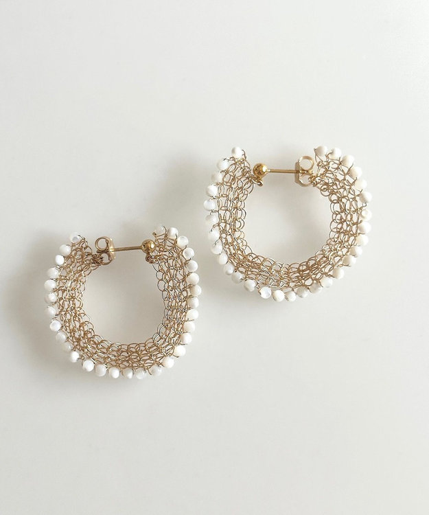 CASUMINO sweet pie 白蝶貝ピアス gold