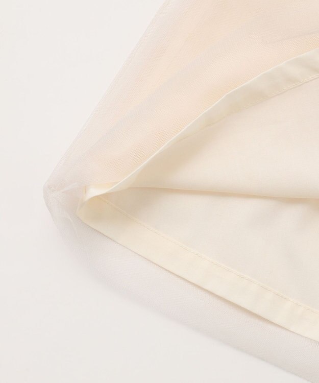 ANY KIDS チュール付き ジャンパースカート エクリュ