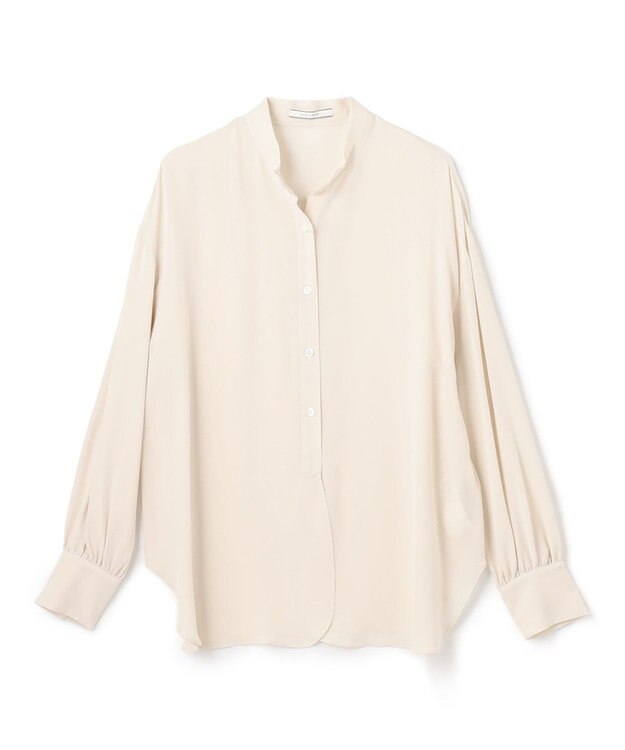BEIGE， BRISSAC / スタンドカラーブラウス Ecru