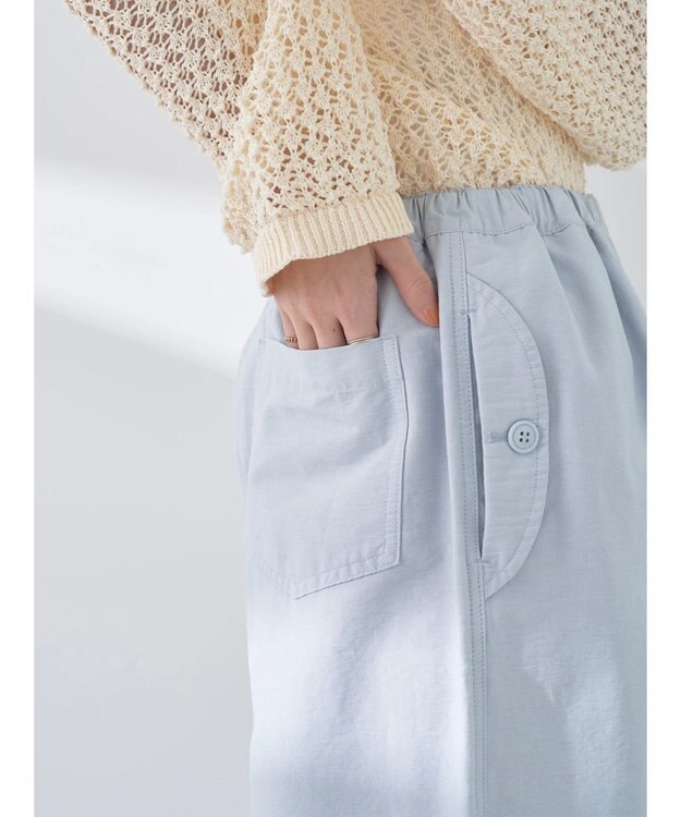 earth music&ecology バルーンシルエットパンツ Light Gray