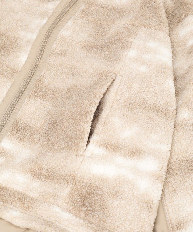 Green Parks スタンドボアジャケット Beige