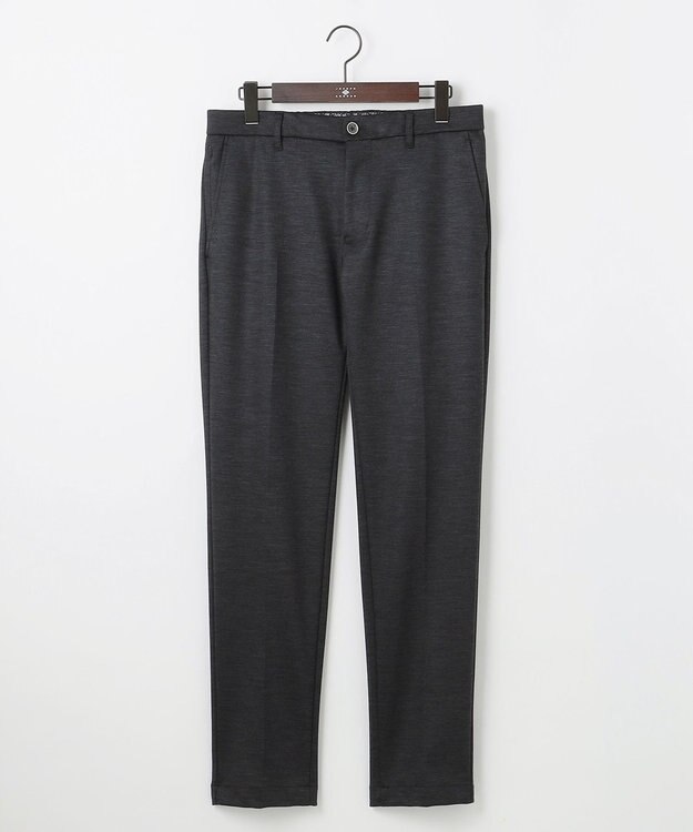 JOSEPH ABBOUD 【キングサイズ・尾州産素材/ウールジャージー】T/Wモクロディ パンツ グレー系