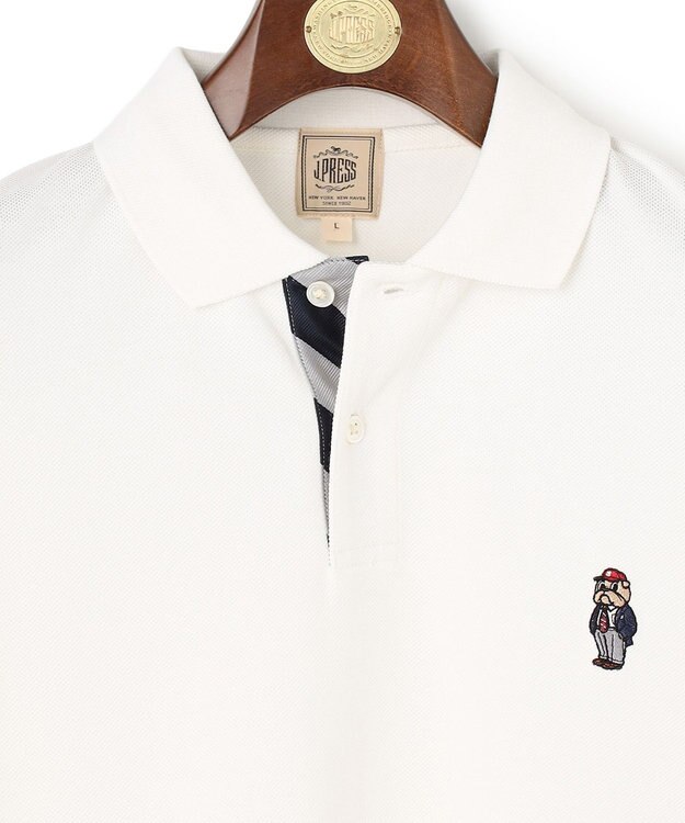 J.PRESS MEN 新デザイン【BULLDOG BOY / 8色展開】カノコレジメン ポロシャツ ホワイト系