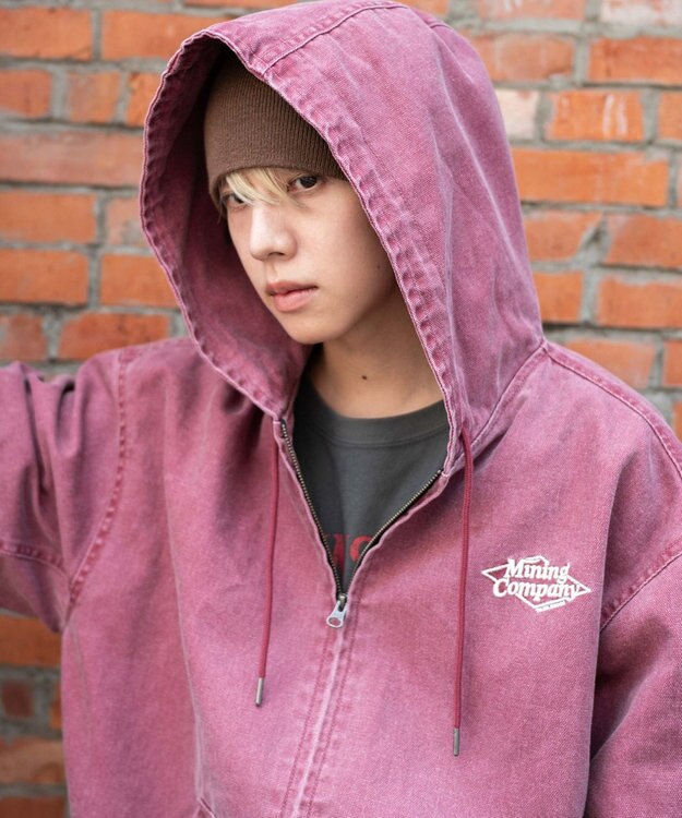 WEGO 【ユニセックス着用ITEM/MLサイズ展開】ワーカーズフードブルゾン ワイン