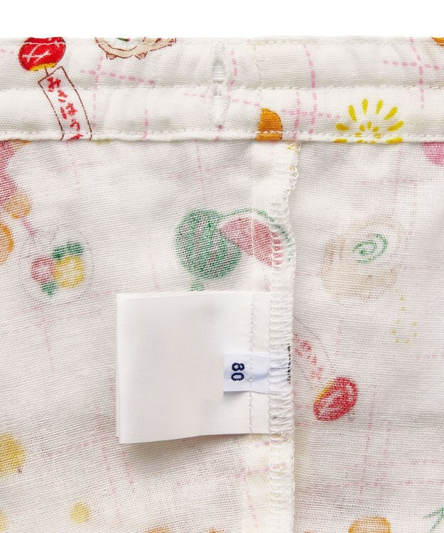 MIKI HOUSE HOT BISCUITS 【ミキハウス】【80-120cm】ミキハウスベア 甚平スーツ 白