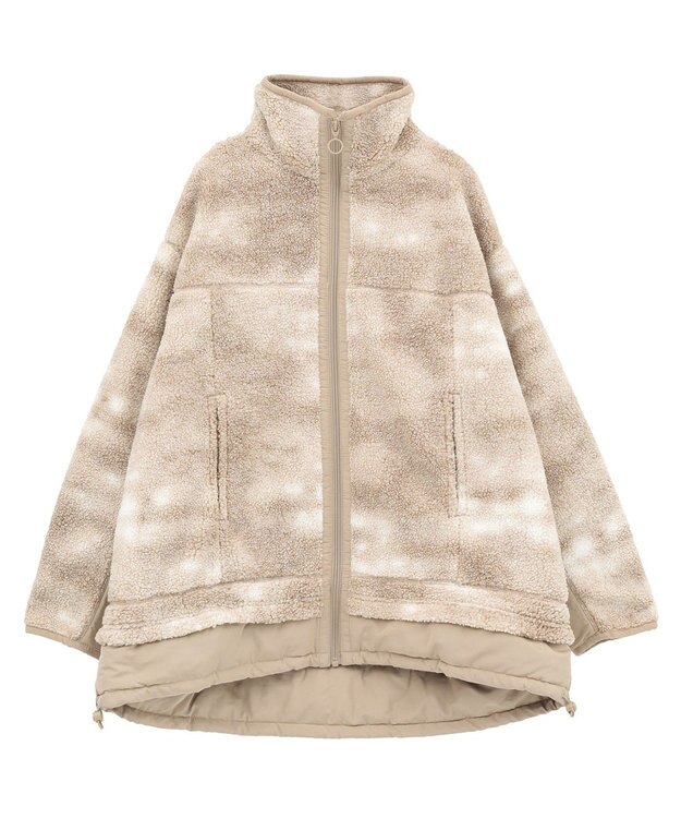 Green Parks スタンドボアジャケット Beige