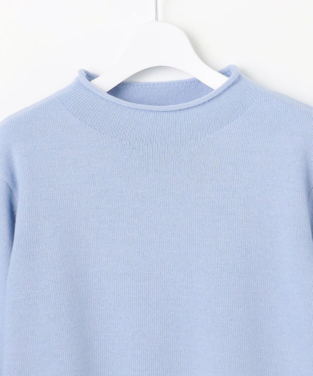 J.PRESS LADIES CAT ブロッキング ニット サックス系