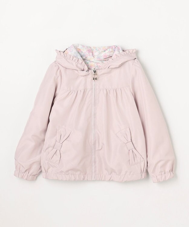 ANY KIDS 【フード取り外し/洗濯機可能】撥水加工リバーシブルゾン ミルクティー