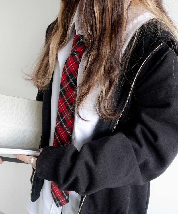 WEGO 【SCHOOL ITEM】柄ネクタイ9 レッドチェック1