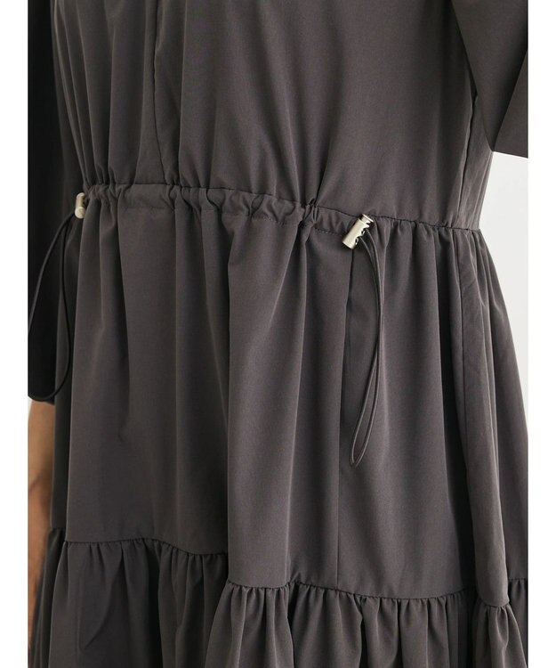 Green Parks ・ＥＬＥＮＣＡＲＥ　ＤＵＥ　ドロストティアードワンピース Charcoal Gray