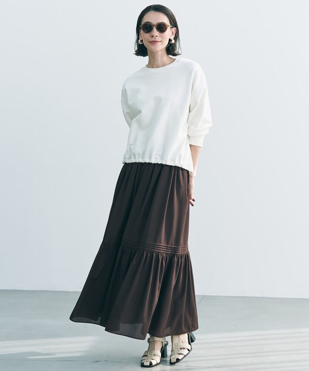 UNFILO L ハイストレッチ ドロストスウェット オフ