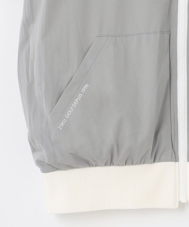 23区GOLF 【WOMEN】【リバーシブル】ノルディック柄　リバーシブル ブルゾン アイボリー系