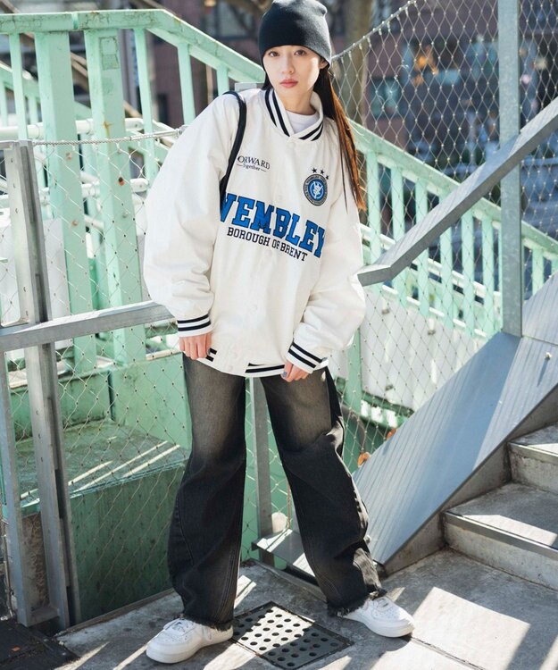 WEGO ワッペンスタジャン ホワイト