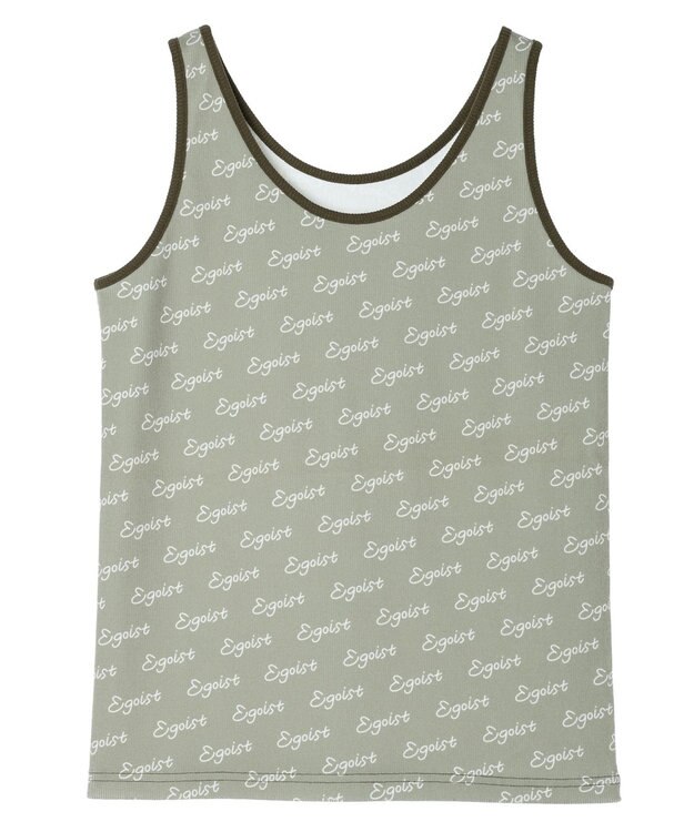 Green Parks ＥＧＯＩＳＴ　ロゴタンクトップ Khaki