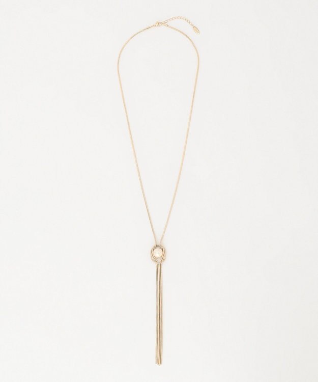 自由区 フリンジパールネックレス ゴールド系