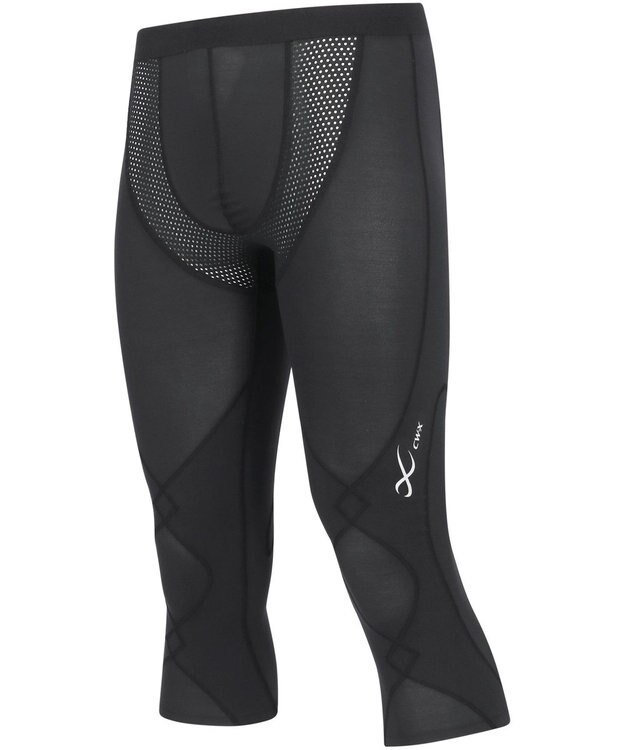CW-X 【MEN】 CW-X スポーツタイツ セミロング 7分丈 股関節・ひざサポート クールタイプ ジョギング・ウォーキング メンズ HXO767 /ワコール ブラック