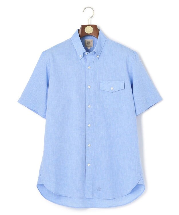 J.PRESS MEN 【WEB・一部店舗限定】コットンリネン シャツ/B.D サックスブルー系
