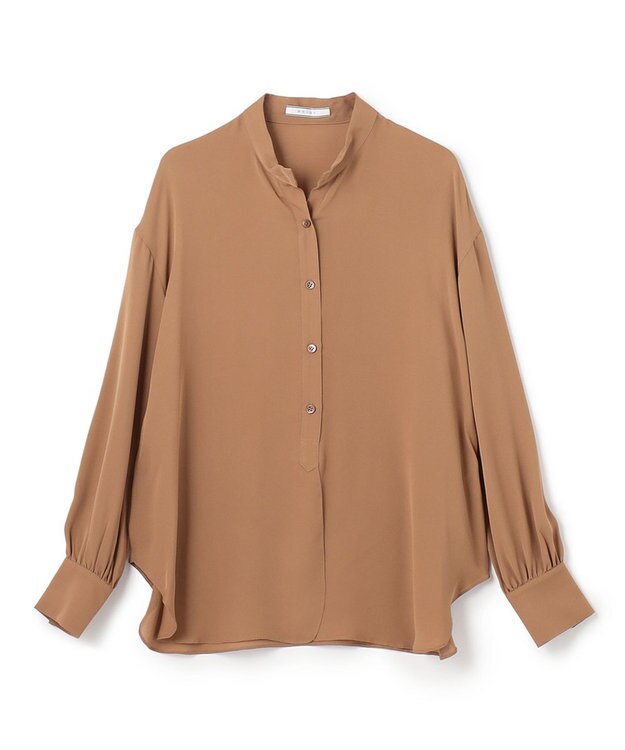 BEIGE， BRISSAC / スタンドカラーブラウス Camel