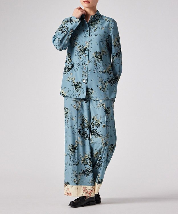 Paul Smith Painterly Buds シャツ ライトブルー