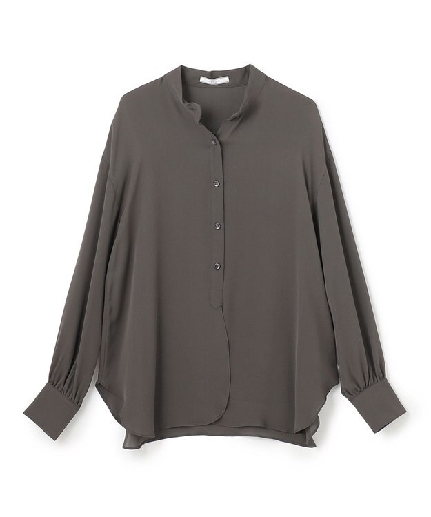 BEIGE， BRISSAC / スタンドカラーブラウス C.Gray