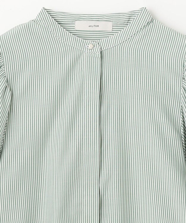 ANY 【UVカット・吸水速乾・抗菌防臭】バルーンスリーブブラウス グリーン系3