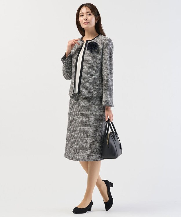 J.PRESS LADIES 【2way】arch ボストン バッグ ブラック系