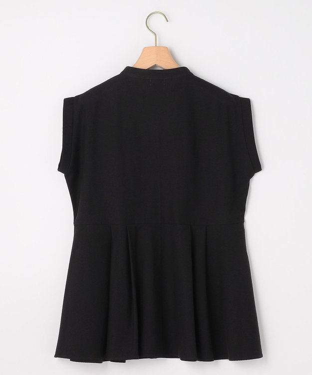 組曲 S 【先行予約】ツイルジャージーペプラム カットソー ブラック系
