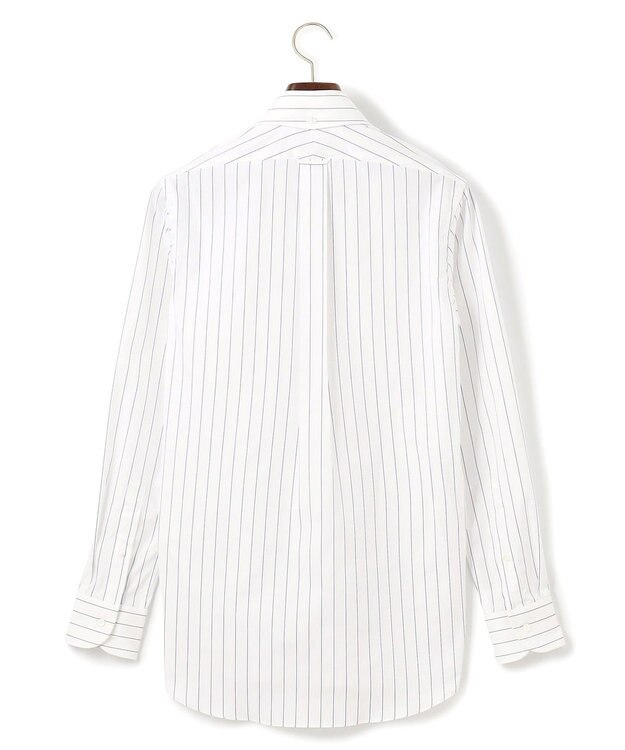 J.PRESS MEN 【PREMIUM PLEATS / 形態安定】スーピマコットンボールドストライプ ドレスシャツ / B.D. ネイビー系2