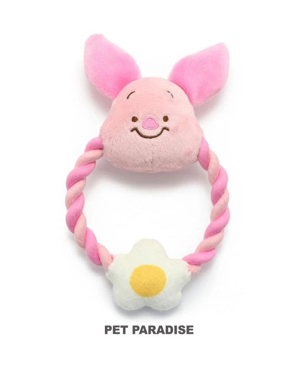 PET PARADISE ディズニー くまのプーさん ロープ おもちゃ 《プーさん/ピグレット/ティガー》 ピグレット