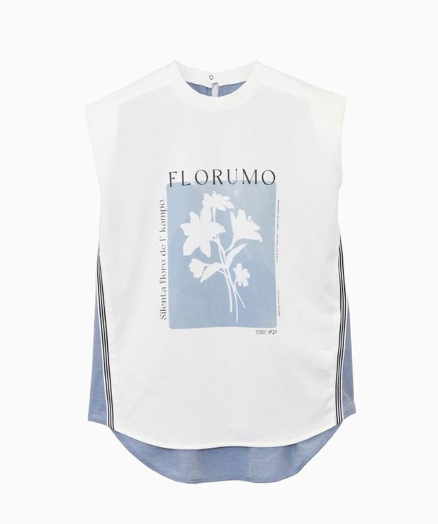 FORFORMO Printed Design Tops プリンテッドデザイントップス ライトブルー