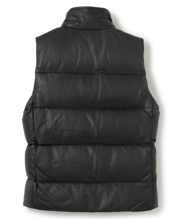JOSEPH HOMME ライトゴートシュリンクレザー　ダウンベスト ブラック系