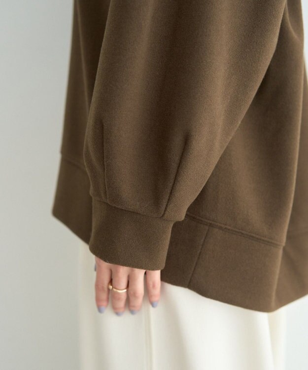 YECCA VECCA 起毛ロゴプルオーバー Brown