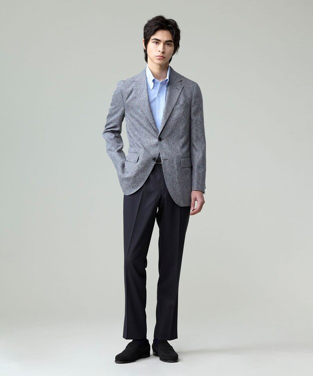 J.PRESS MEN 【WEB・一部店舗限定】KASURIメッシュ ジャケット ライトグレー系