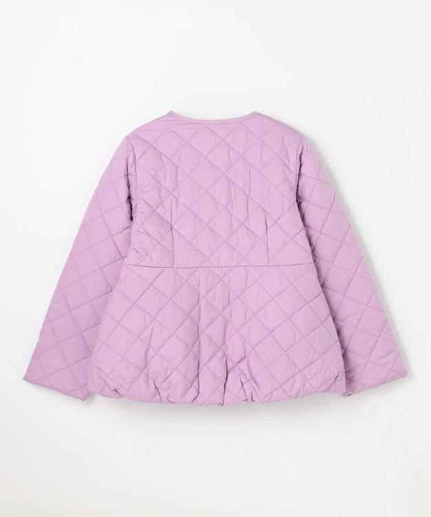 組曲 KIDS 【150-170㎝】マフラー付き中綿キルト アウター ラベンダー