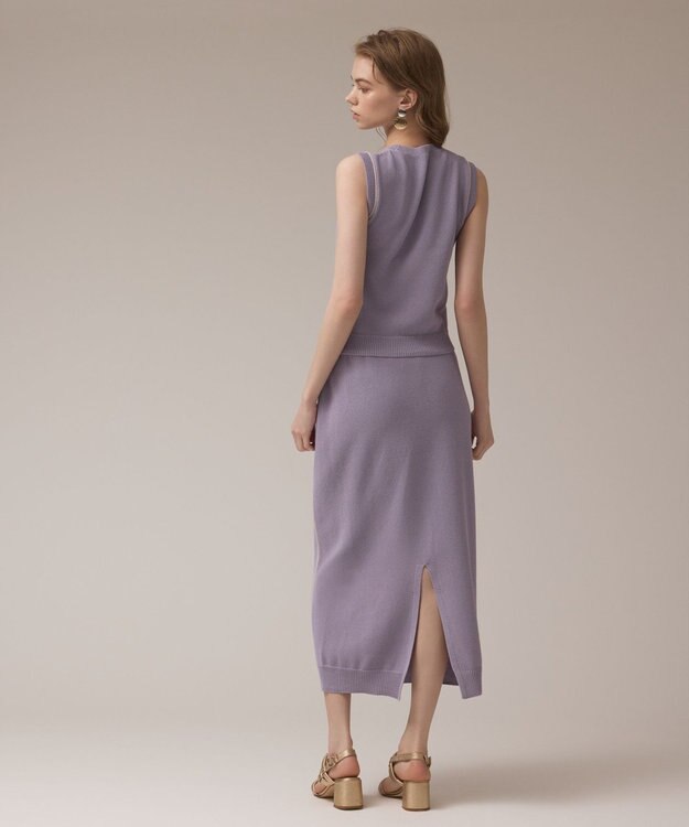 GRACE CONTINENTAL カノコニットスカート ラベンダー