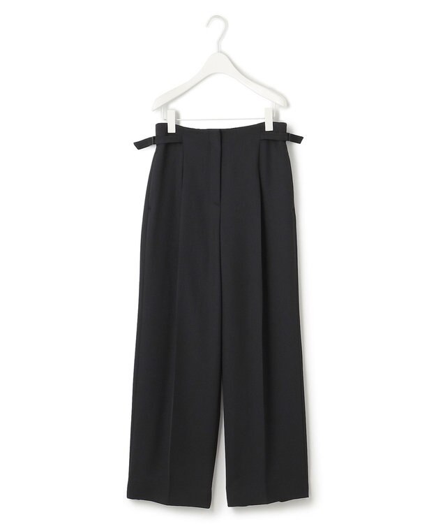 ICB 【2WAY・WEB限定・洗える】シルフィルダブルクロス サスペンダーパンツ ブラック系